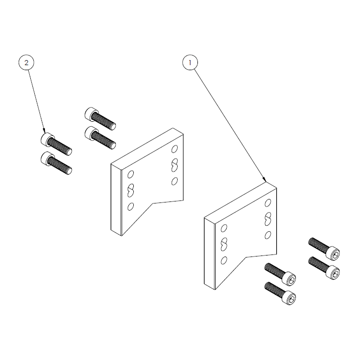 AR110 Combo Flat/V Pole shoe Kit - 8800073